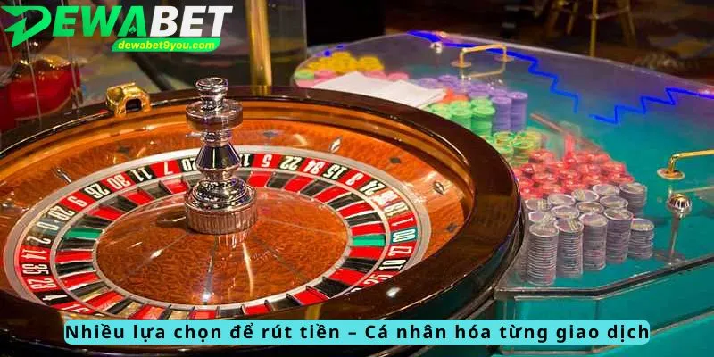 Nhiều lựa chọn để rút tiền – Cá nhân hóa từng giao dịch
